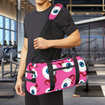 Human Eyeball Pattern Print Gym Bag