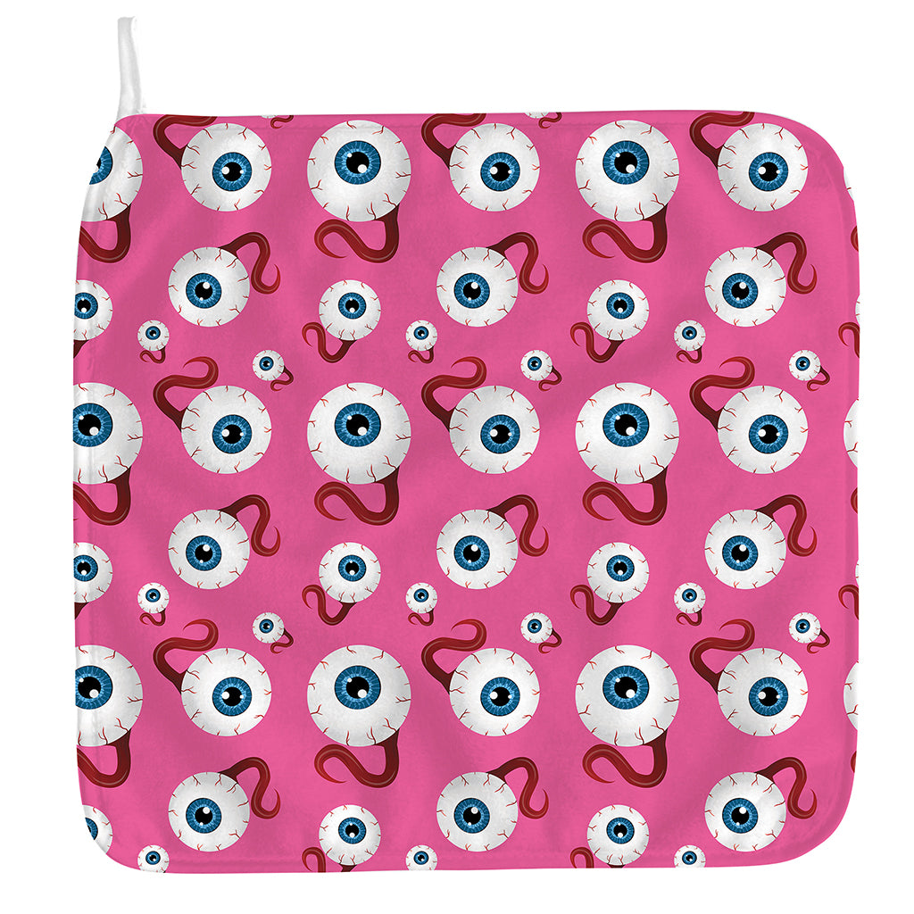 Human Eyeball Pattern Print Hand Towel