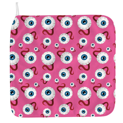 Human Eyeball Pattern Print Hand Towel