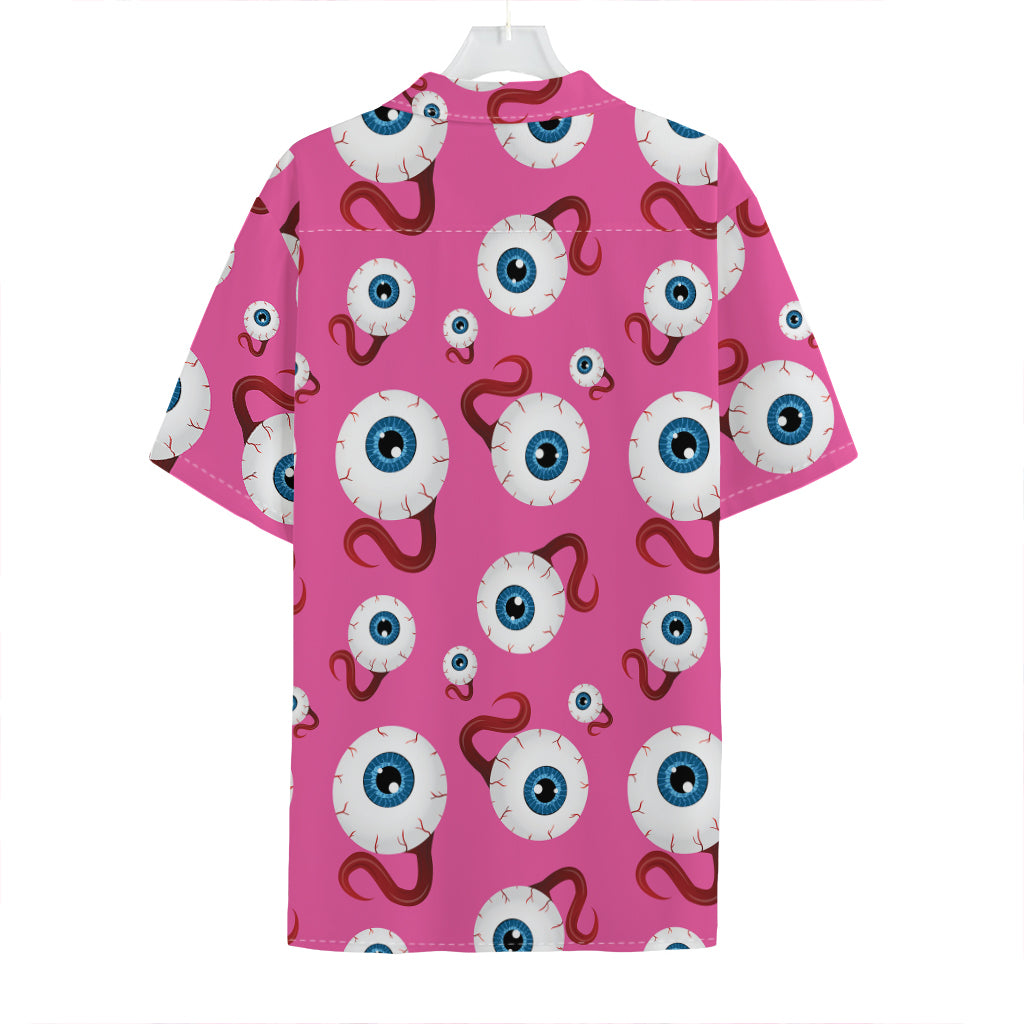 Human Eyeball Pattern Print Hawaiian Shirt