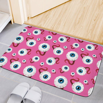 Human Eyeball Pattern Print Indoor Door Mat