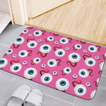 Human Eyeball Pattern Print Indoor Door Mat