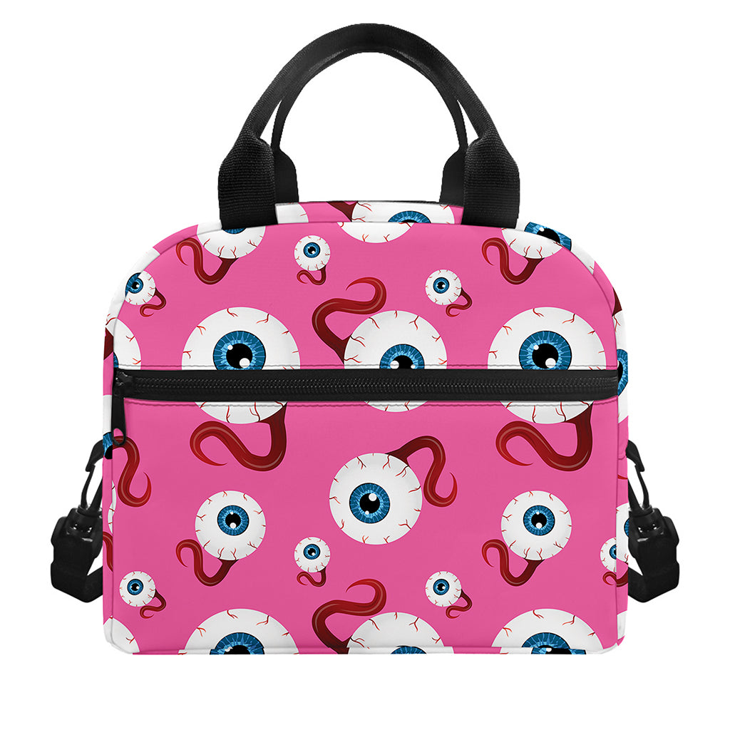 Human Eyeball Pattern Print Insulated Lunch Bag