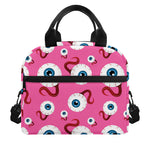 Human Eyeball Pattern Print Insulated Lunch Bag
