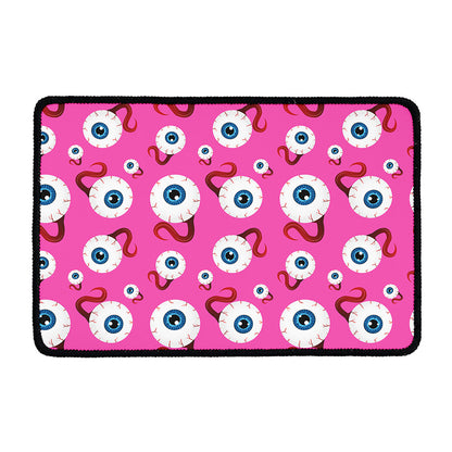 Human Eyeball Pattern Print Kitchen Mat