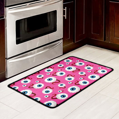 Human Eyeball Pattern Print Kitchen Mat