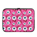 Human Eyeball Pattern Print Laptop Sleeve