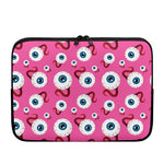 Human Eyeball Pattern Print Laptop Sleeve