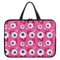 Human Eyeball Pattern Print Laptop Sleeve With Handle