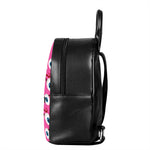 Human Eyeball Pattern Print Leather Backpack