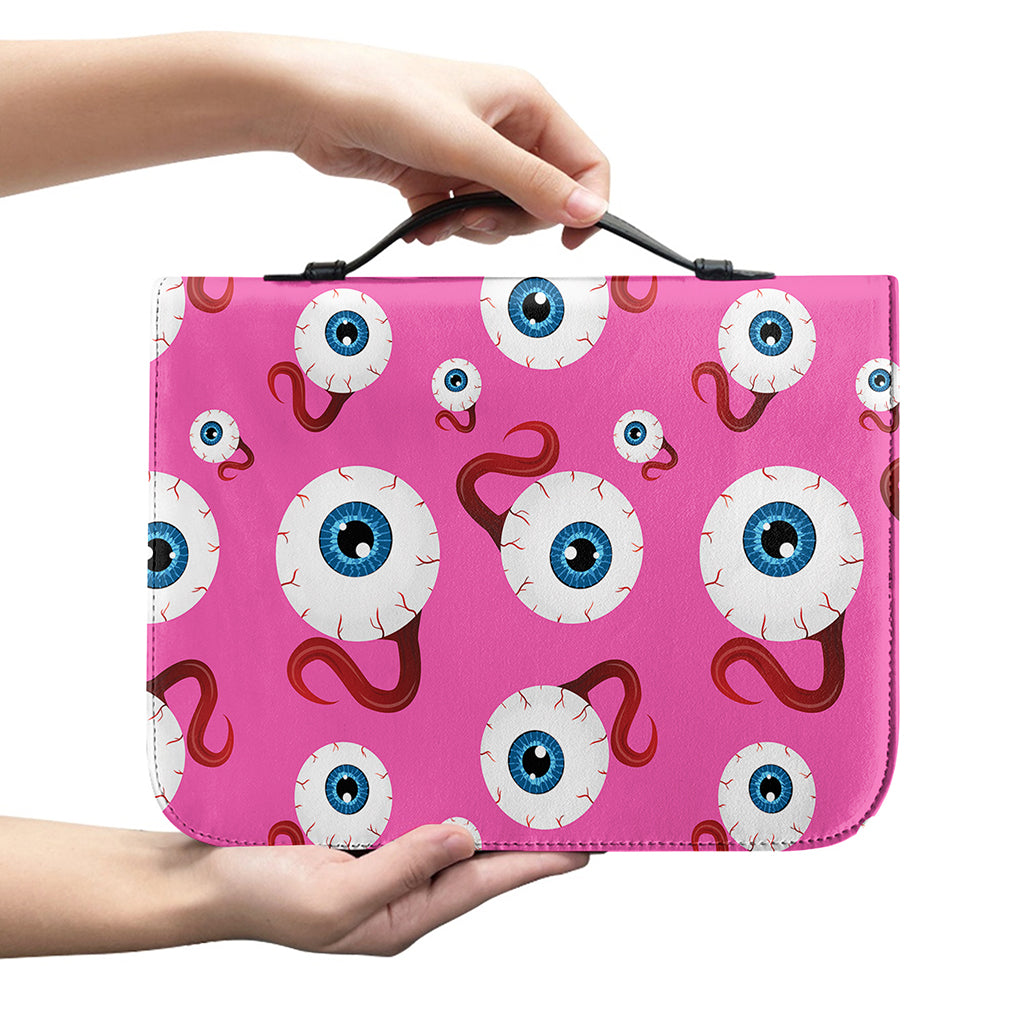 Human Eyeball Pattern Print Leather Bible Cover