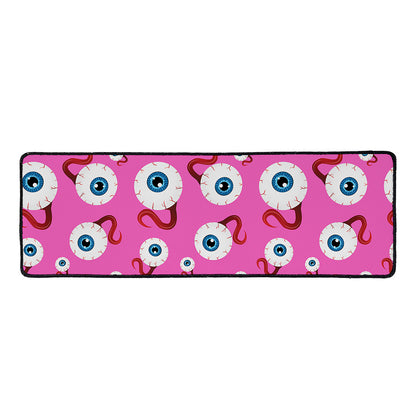Human Eyeball Pattern Print Long Kitchen Mat