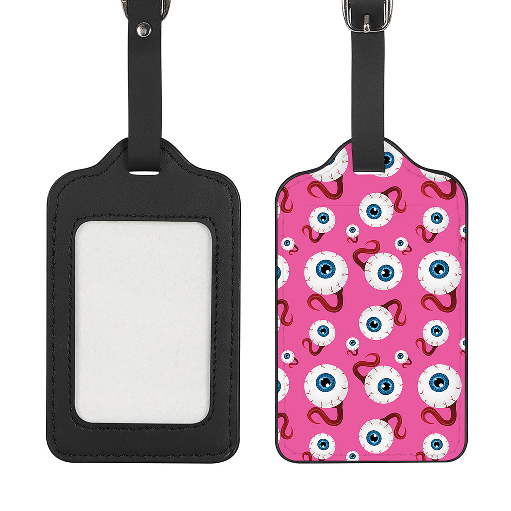Human Eyeball Pattern Print Luggage Tag