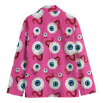 Human Eyeball Pattern Print Men's Blazer