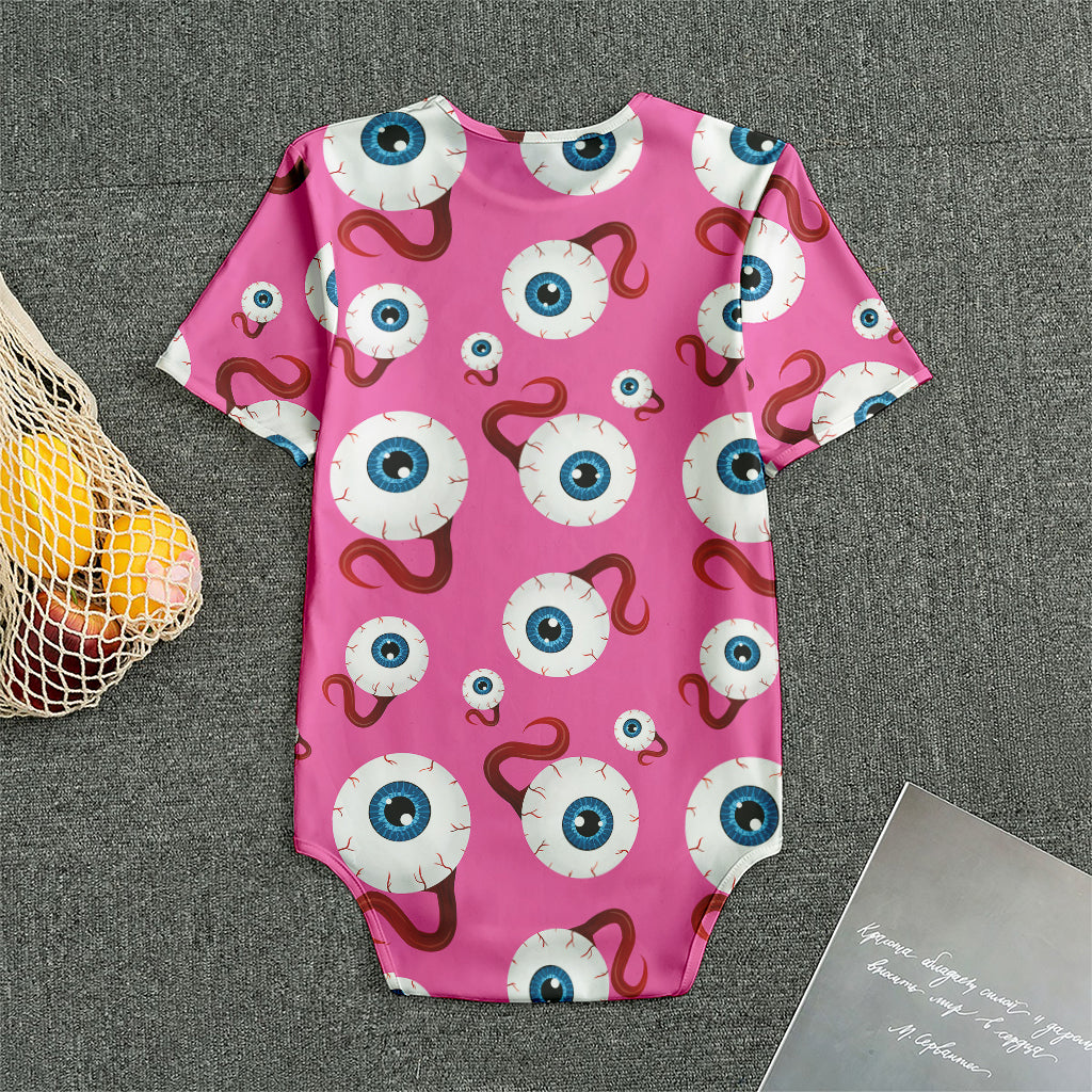 Human Eyeball Pattern Print Men's Bodysuit