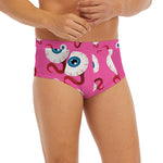 Human Eyeball Pattern Print Men's Briefs