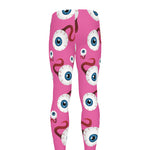 Human Eyeball Pattern Print Men's leggings