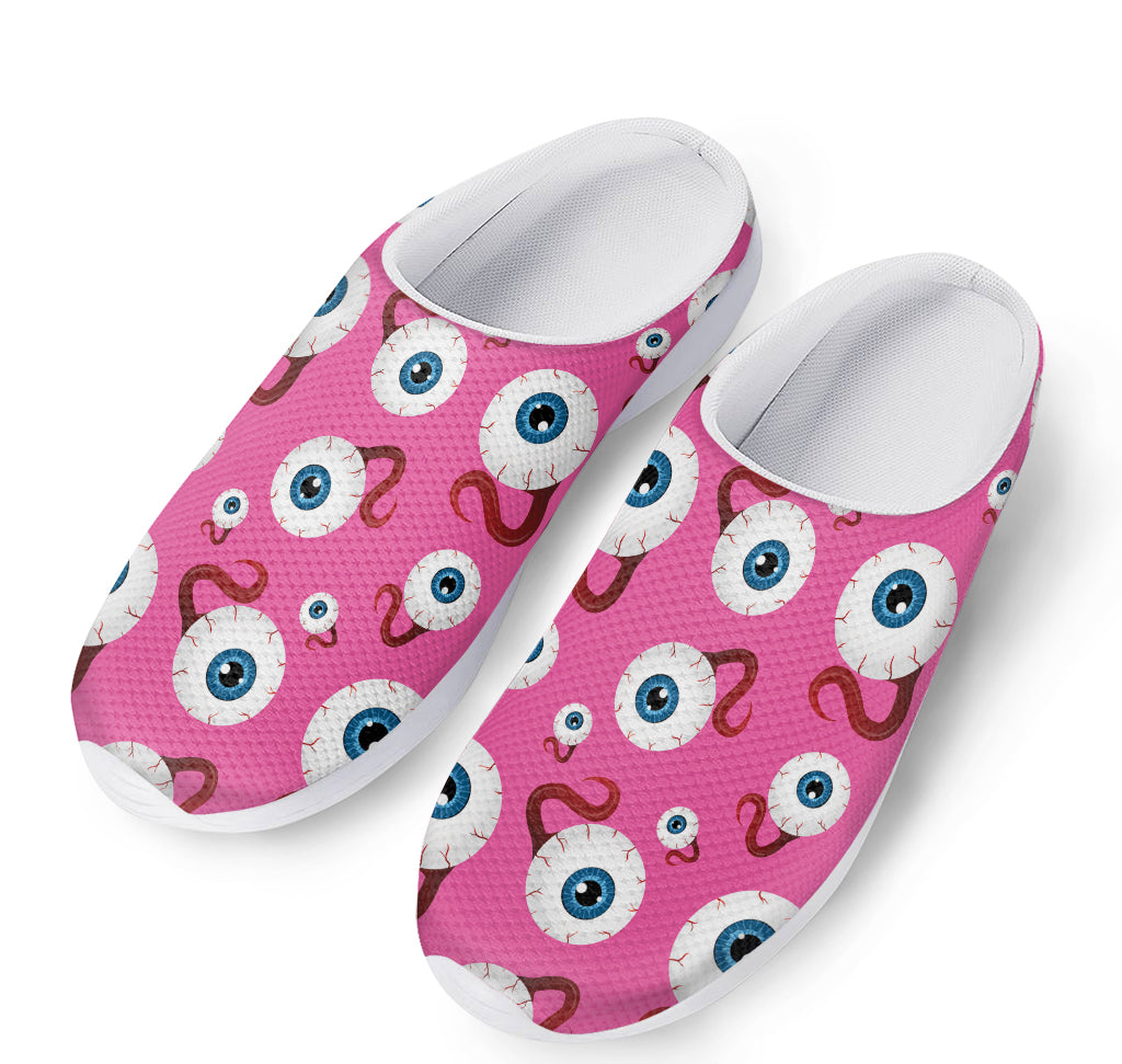 Human Eyeball Pattern Print Mesh Casual Shoes