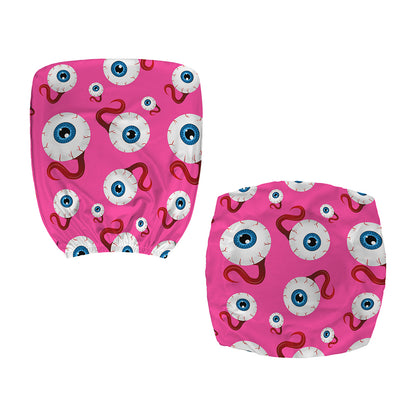 Human Eyeball Pattern Print Office Chair Cover