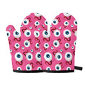 Human Eyeball Pattern Print Oven Mitts