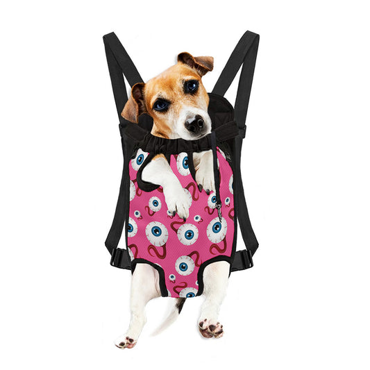 Human Eyeball Pattern Print Pet Carrier Backpack