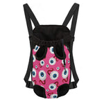 Human Eyeball Pattern Print Pet Carrier Backpack