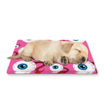 Human Eyeball Pattern Print Pet Cooling Mat Cover