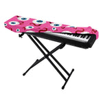 Human Eyeball Pattern Print Piano Keyboard Cover