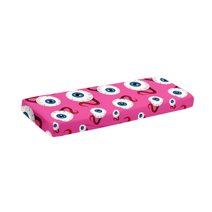 Human Eyeball Pattern Print Piano Keyboard Cover