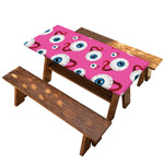 Human Eyeball Pattern Print Picnic Table Cover