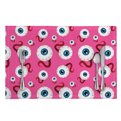 Human Eyeball Pattern Print Placemat