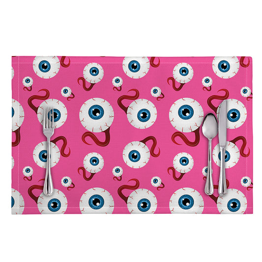 Human Eyeball Pattern Print Placemat