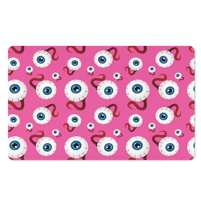 Human Eyeball Pattern Print Polyester Doormat
