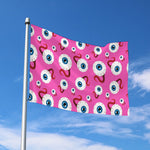 Human Eyeball Pattern Print Polyester Flag