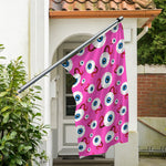 Human Eyeball Pattern Print Polyester Flag