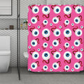 Human Eyeball Pattern Print Polyester Shower Curtain