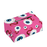 Human Eyeball Pattern Print Rectangle Tissue Box Cover