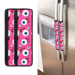 Human Eyeball Pattern Print Refrigerator Handle Covers
