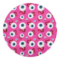 Human Eyeball Pattern Print Round Blanket