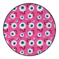 Human Eyeball Pattern Print Round Floor Mat