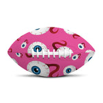 Human Eyeball Pattern Print Rugby Ball