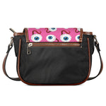 Human Eyeball Pattern Print Saddle Bag