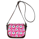 Human Eyeball Pattern Print Saddle Bag