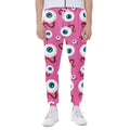 Human Eyeball Pattern Print Joggers