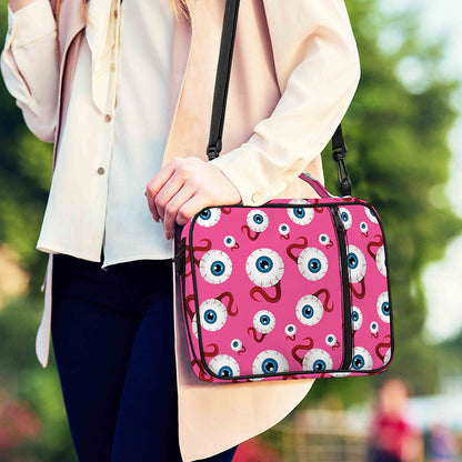 Human Eyeball Pattern Print Shoulder Strap Bible Bag