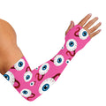 Human Eyeball Pattern Print Sun Protection Arm Sleeves