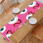 Human Eyeball Pattern Print Table Runner