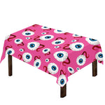 Human Eyeball Pattern Print Tablecloth