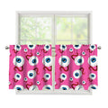 Human Eyeball Pattern Print Tier Curtains