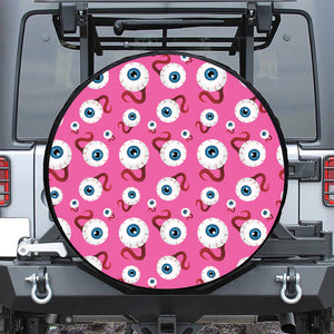 Human Eyeball Pattern Print Tire Cover